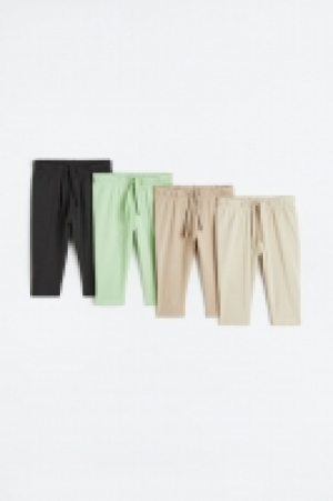 HM  Lot de 4 pantalons jogger en jersey de coton
