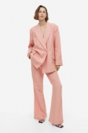 HM  Pantalon évasé en lin mélangé