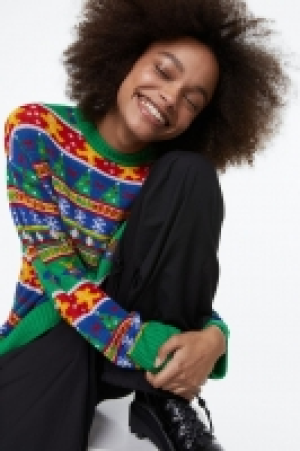 Pull en maille jacquard