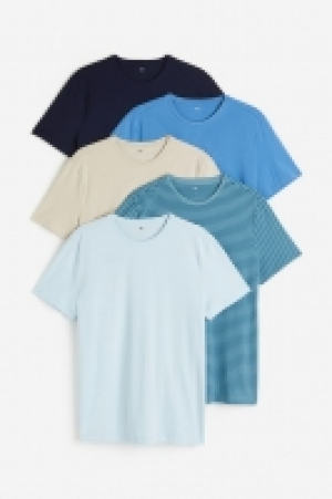 HM  Lot de 5 T-shirts Slim Fit