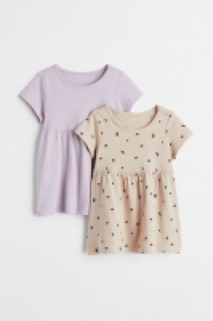 HM  Lot de 2 robes en jersey de coton