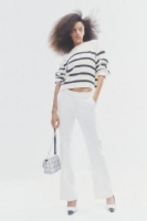 Pantalon évasé en twill