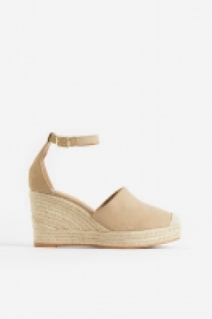 HM  Wedge-heeled suede espadrilles