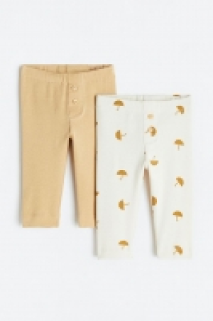 HM  Lot de 2 leggings en coton