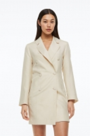 HM  Robe blazer en soie mélangée