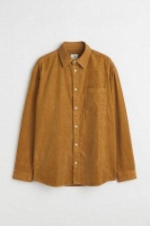 Chemise Relaxed Fit en velours côtelé