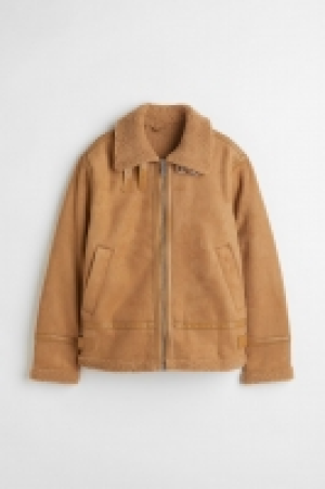 Veste doublée de tissu peluche