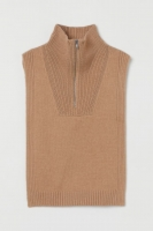 Plastron zippé en maille