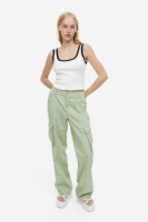 HM  Pantalon cargo en toile