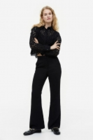 Pantalon évasé en viscose