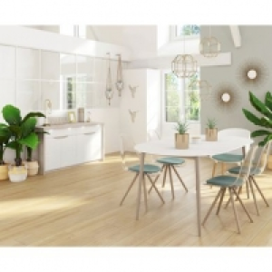 L.100 à 180 cm MALENA scandinave Bois et blanc 269.99 €