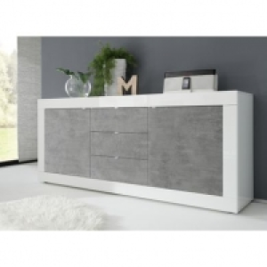 BRIGHT blanc laqué et imitation béton 299.99 €
