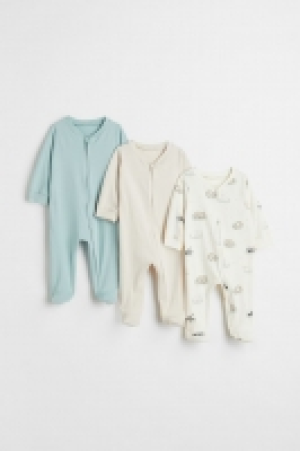 Lot de 3 pyjamas zippés