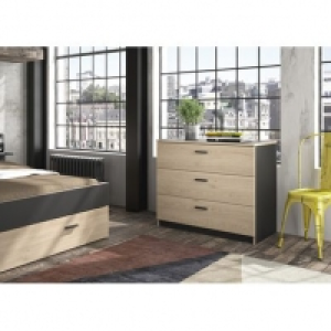 TONIGHT - style industriel imitation chêne et noir 149.99 €