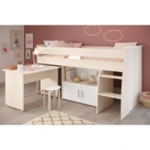 avec bureau imitation Chêne et blanc 299.99 €