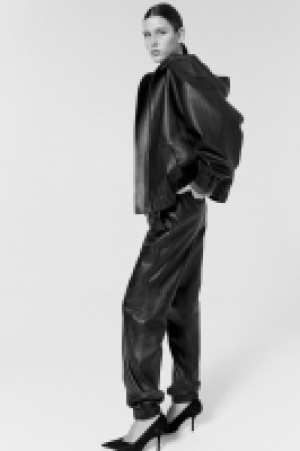 HM  Pantalon jogger en cuir