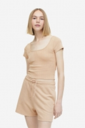 HM  Top en jersey pointelle