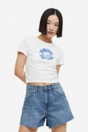 HM  Short High en denim