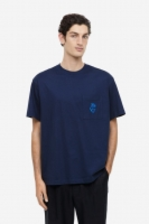 HM  T-shirt Relaxed Fit avec détail brodé