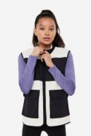 HM  Veste sans manches en tissu Teddy bear