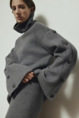 HM  Pull col roulé en laine