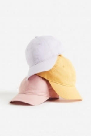 HM  Lot de 3 casquettes en coton