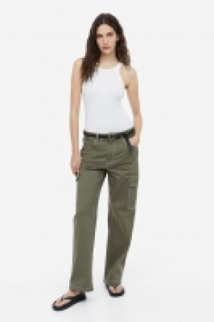 HM  Pantalon cargo en coton