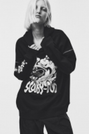 HM  Hoodie oversize imprimé