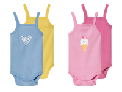lupilu® Set de 2 bodies bébé