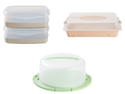 ERNESTO® Lot de 2 boîtes fraîcheur ou cloche à gâteau fraîcheur