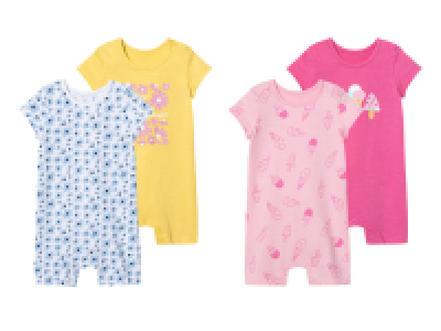 lupilu® Lot de 2 barboteuses bébé