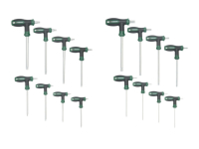 PARKSIDE® Jeu de clés mâles à poignée en T, 8 pièces