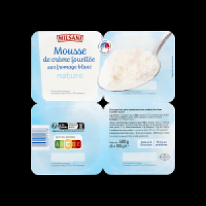 Milsani&reg; Mousse de cr&egrave;me fouett&eacute;e sur fromage blanc
