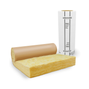 Rouleau laine de verre kraft &eacute;p. 200 mm 1,20 x 5,4 m